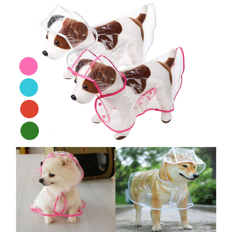Capa de Chuva Pet Impermeável Proteção Cachorro
