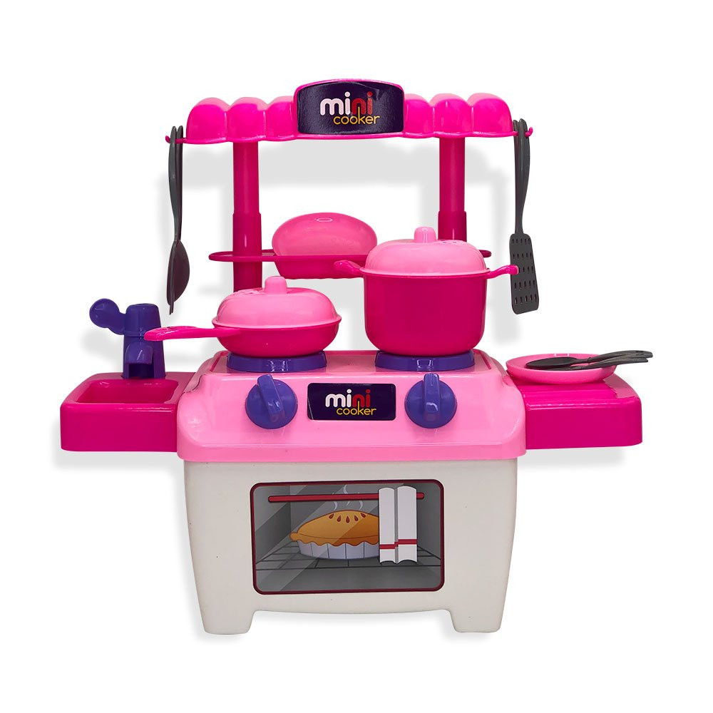 Mini Fogão Com Acessórios Casinha De Boneca Cozinha Infantil Brinquedo Infantil Interativo Menina Ba