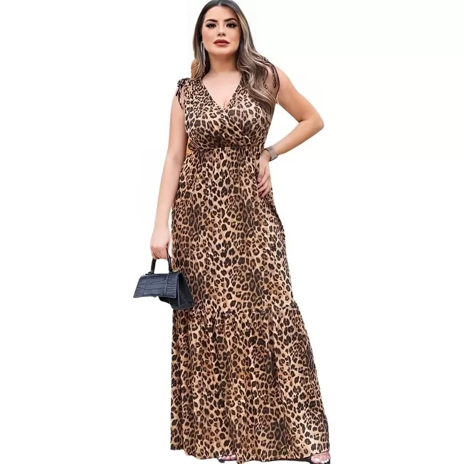 Vestido Longo Feminino Viscolycra Regata Soltinho 