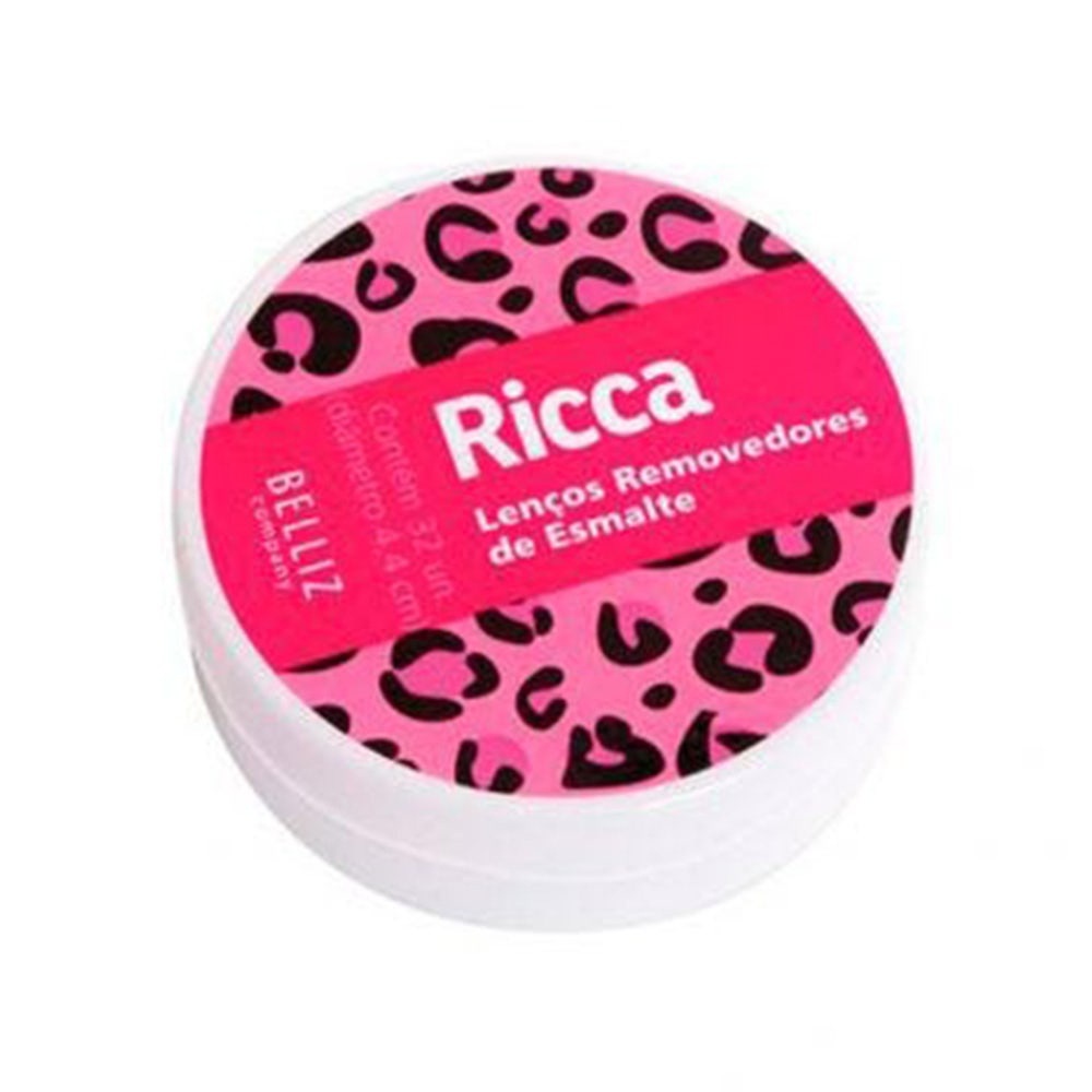 Lenço Removedor De Esmalte Ricca com 32un