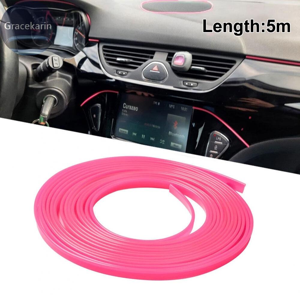 5M Acessórios Interiores Do Carro Ponto Rosa Borda Lacuna Porta Painel Moldagem Linha Guarnições