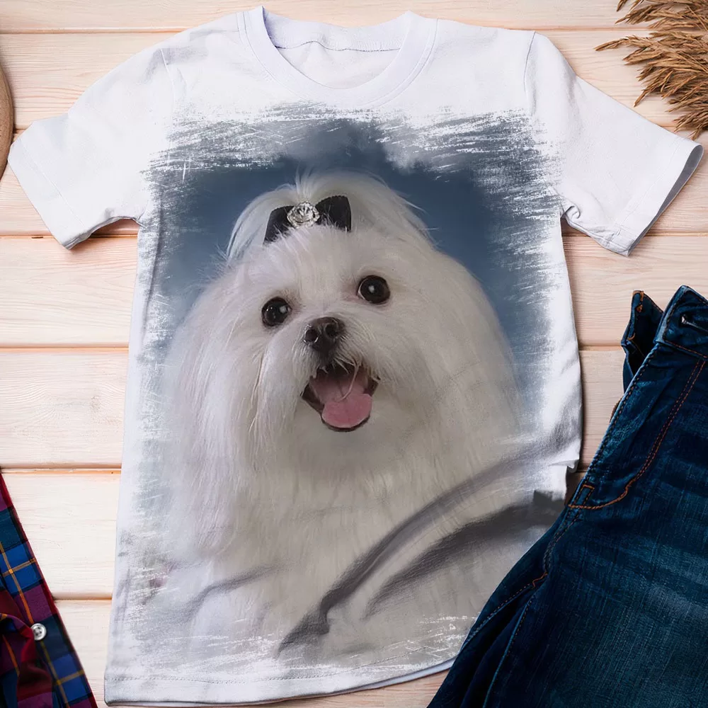 Camiseta Cachorro Maltês 2 – Dicelli