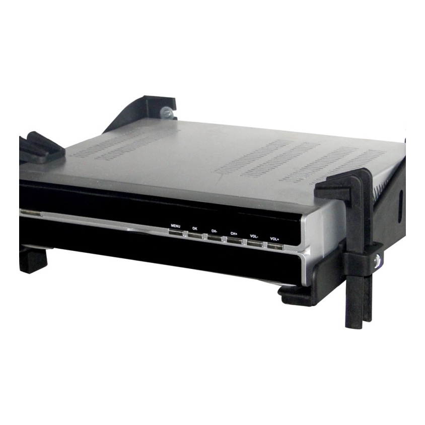 SUPORTE PARA APARELHO RECEPTOR DVD ROTEADOR MODEM DE AJUSTE NA TV – MULTIVISÃO
