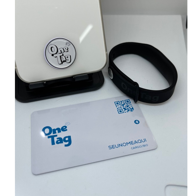 Kit Cartão de visita Nfc + Tag + Pulseira –
