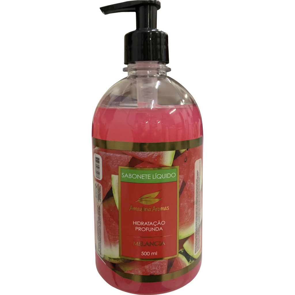 SABONETE LÍQUIDO HIDRATANTE 500ML MELANCIA AMAZÔNIA AROMAS