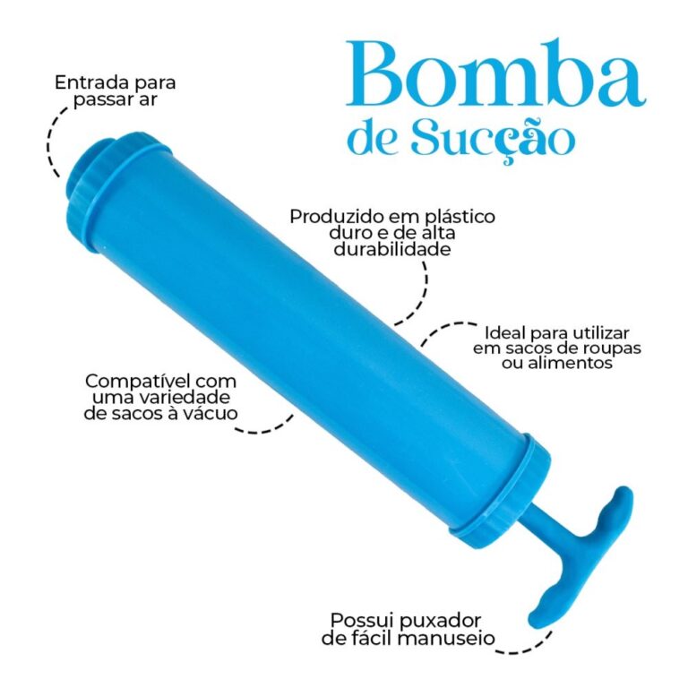 Bomba de Sucção para Saco à Vácuo Armazenament
