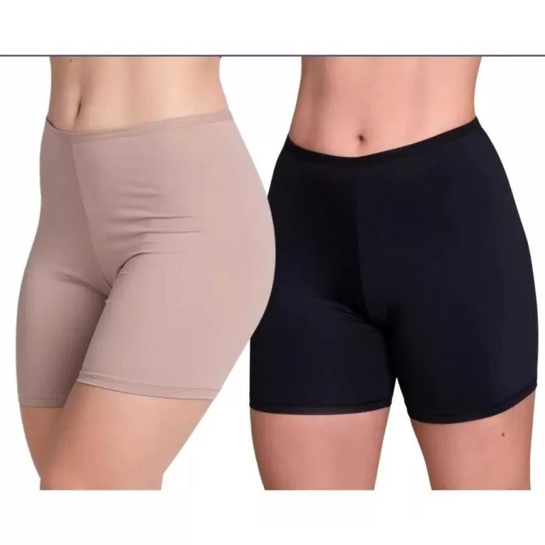 Kit 2 Short Anágua Meia Perna Liso Conforto Segun