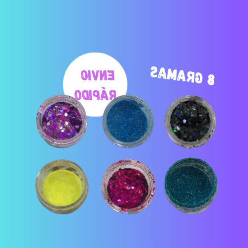 Potinho de Glitter Flocados Holográfico Ou Fino P