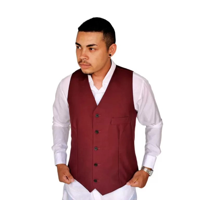 Colete Social Masculino Bordo vinho+Top de linha