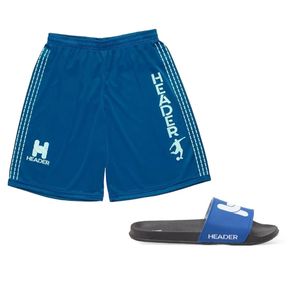 Kit Masculino Short Header e Chinelo Header Promoção