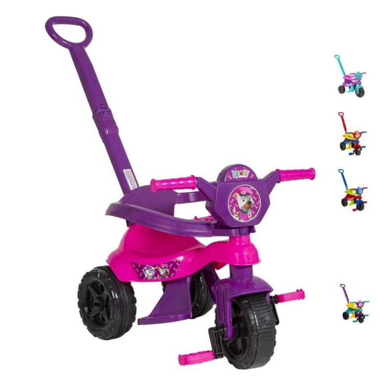 Triciclo Infantil de Empurrar Baby Dog Passeio e P