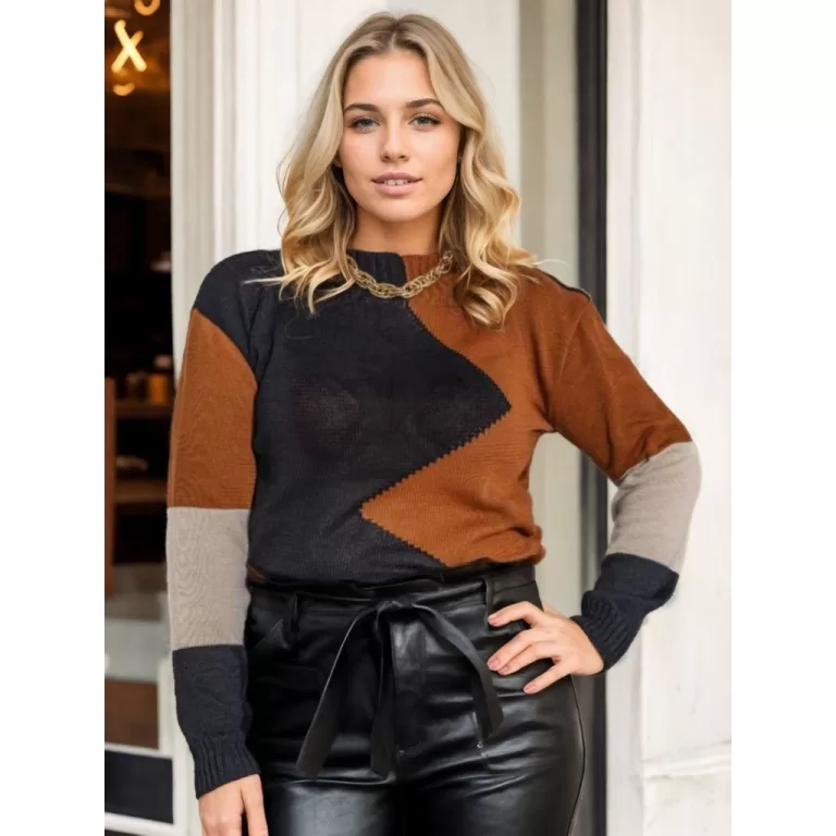 Blusa de Frio Feminina de Tricô Manga Longa Trico