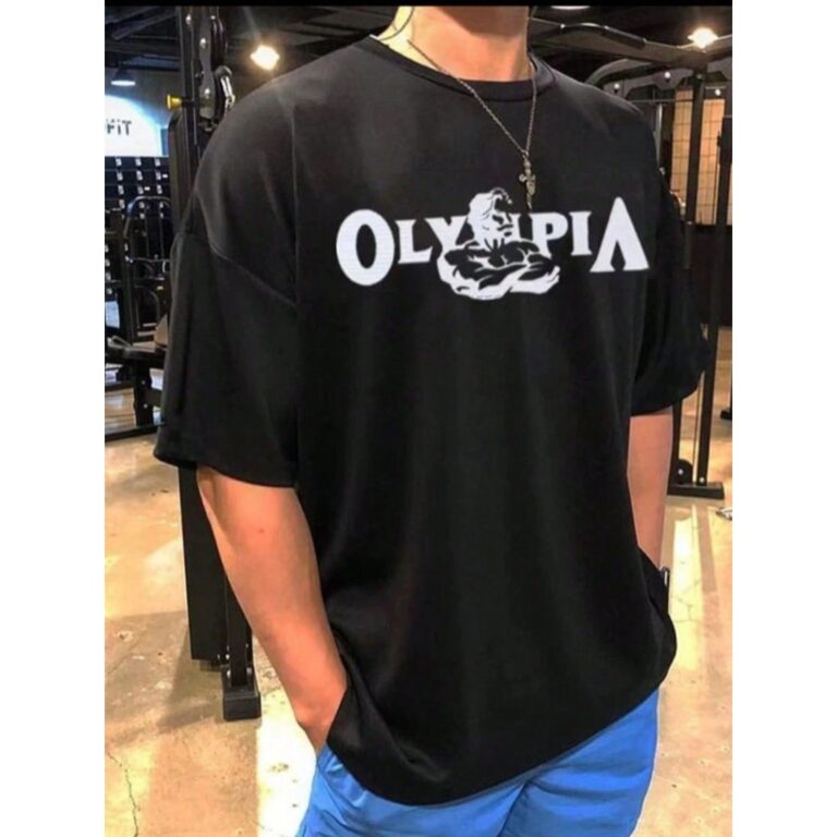 Camiseta Oversized Masculina Treino Academia Marom