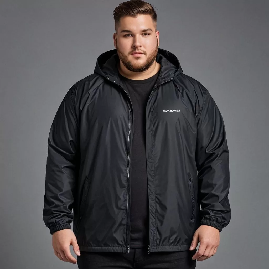 Jaqueta Corta Vento Masculina Plus Size Impermeável da CHIEF – Tamanhos G1, G2, G3, G4