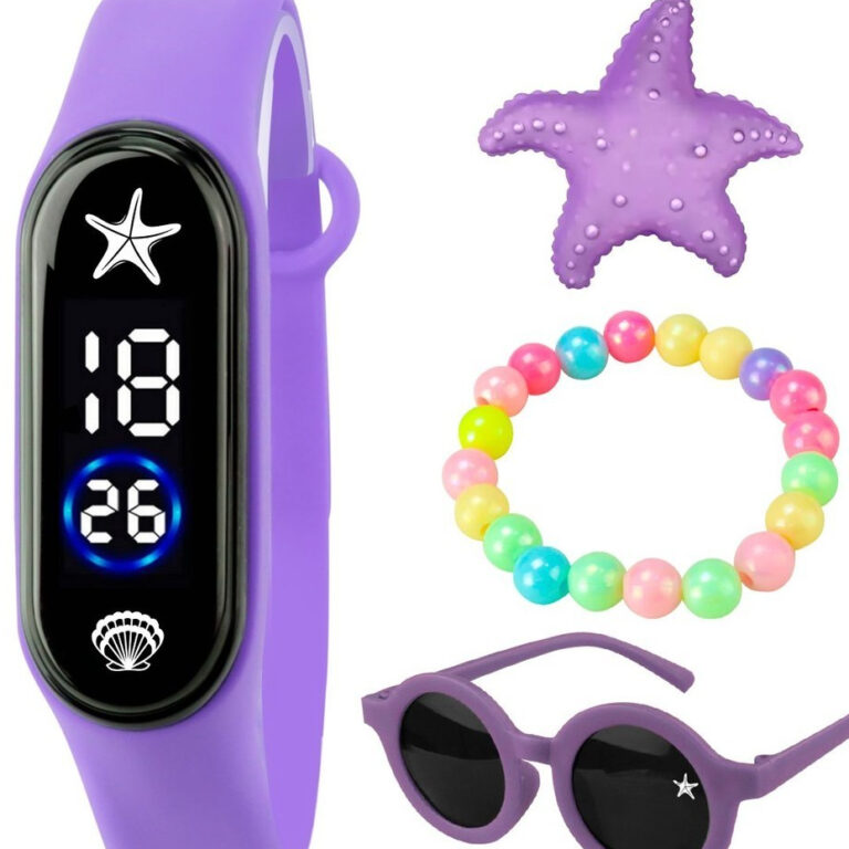 Relógio Digital Infantil Prova Dagua + Oculos Sol