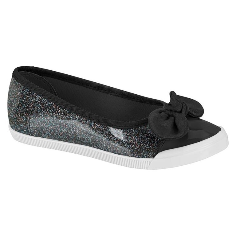 Sapatilha Infantil Molekinha Slipper Laço Brilho 