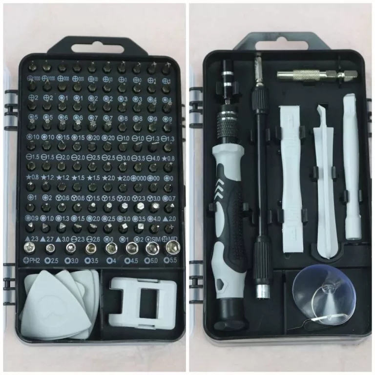 Jogo Kit Chaves De Fenda Precisão Com 115 peças 