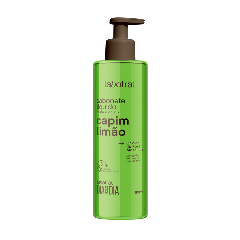 Sabonete Líquido de Capim Limão Corpo Rosto Labotrat 190ml