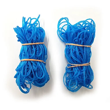 Par de Rede para Mini Gol 80x50cm Fio 2 Azul
