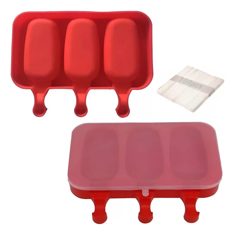 Kit 2 Forma Molde Para Sorvete Picolé Silicone C/