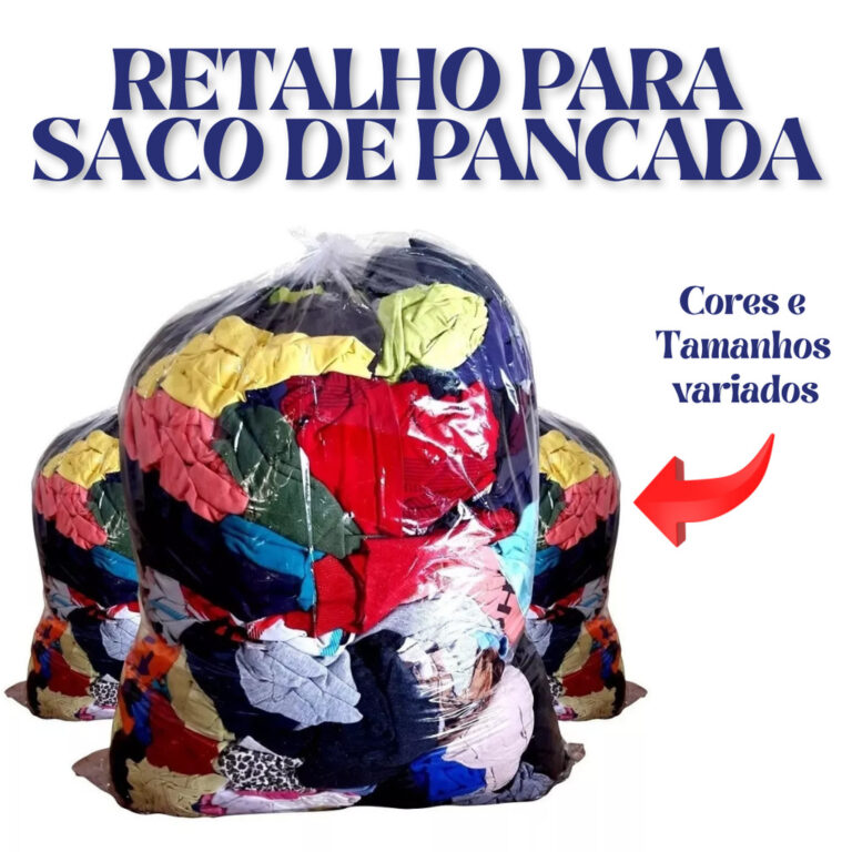 Retalho para Enchimento Almofadas Tapetes Saco de 