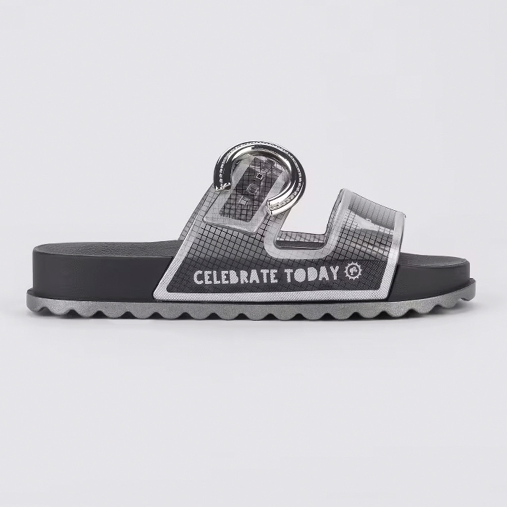 CHINELO BARBIE LOGOMANIA 22899 PRETO