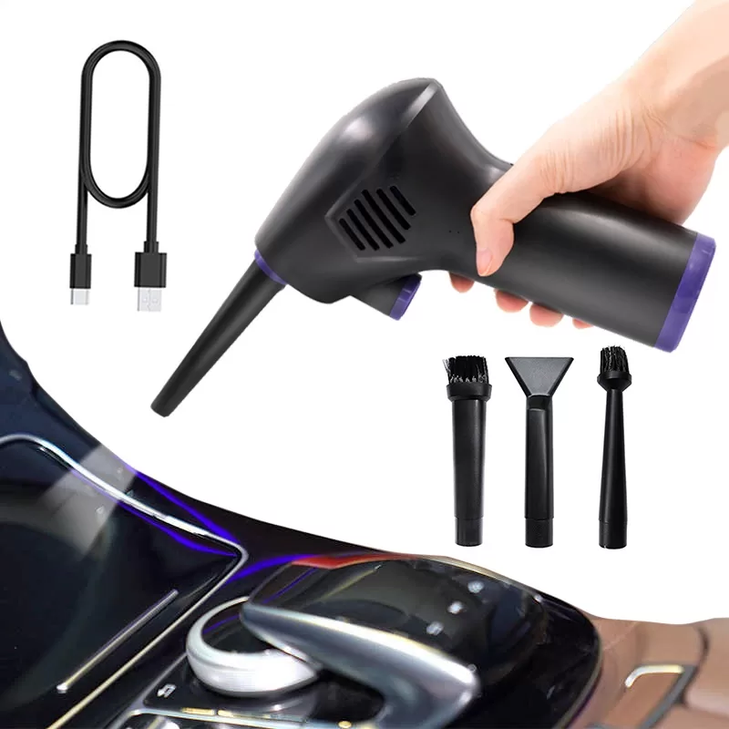 Soprador de Pó com Bateria de 6000mAh  Duração de 60 Minutos e Carregamento USB