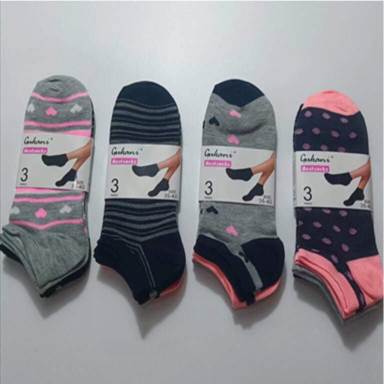 Kit 12 Par de meias femininas varias cores
