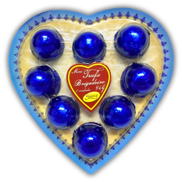 Mini Trufa Sabor Brigadeiro Blister Coração C/8 