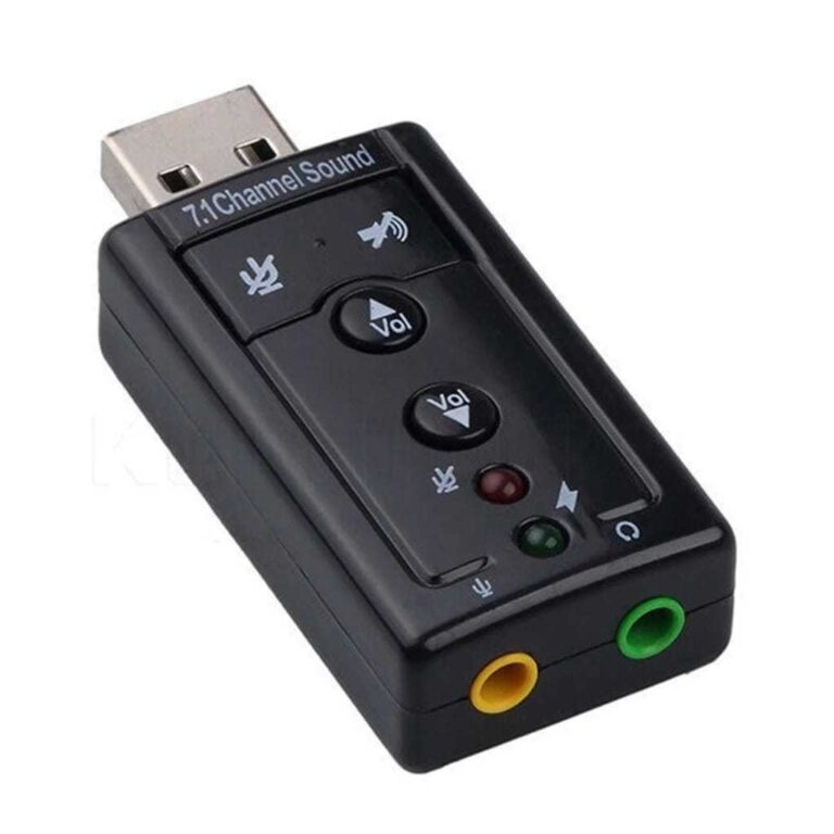 Placa De Som Áudio Externo Adaptador Usb 7.1  Pc 