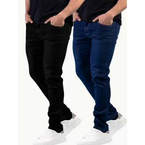 kit calças jeans masculina para trabalho costura 
