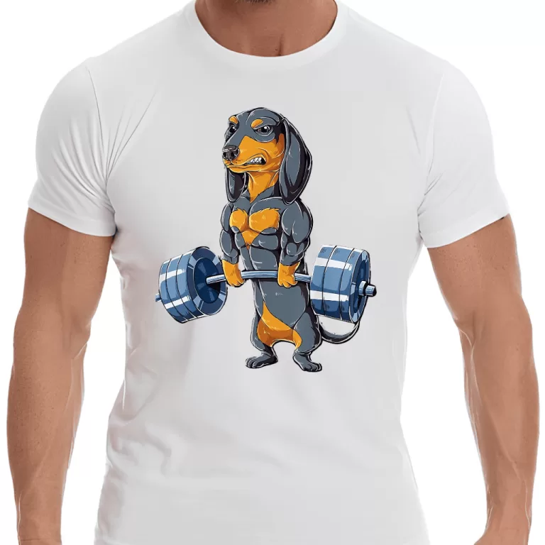 Camiseta Deadlift – Cachorro Salsicha –