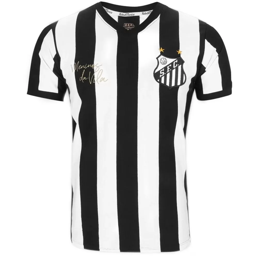 Camisa Santos II 1978 RetrôMania Masculina – Preto e Branco