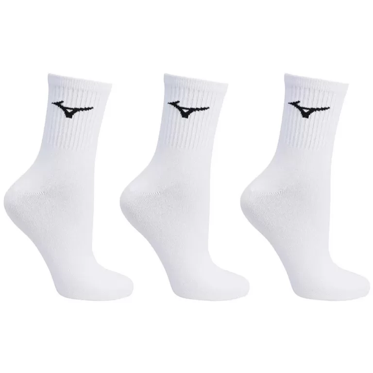Kit Meia Mizuno Cano Médio Training Pacote com 3 