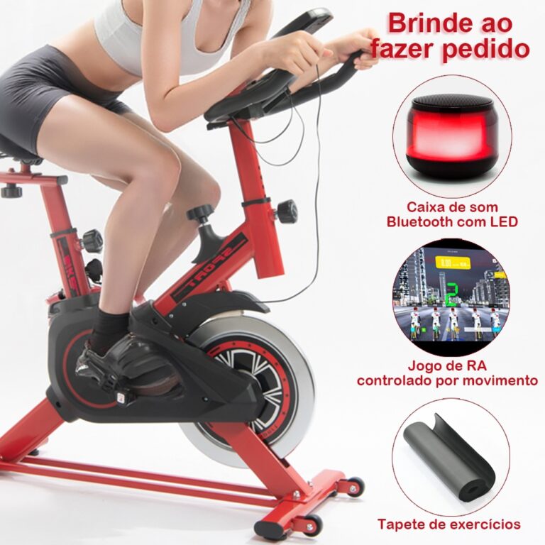 Bicicleta Ergométrica  Bluetooth 2.0  Jogos AR pa