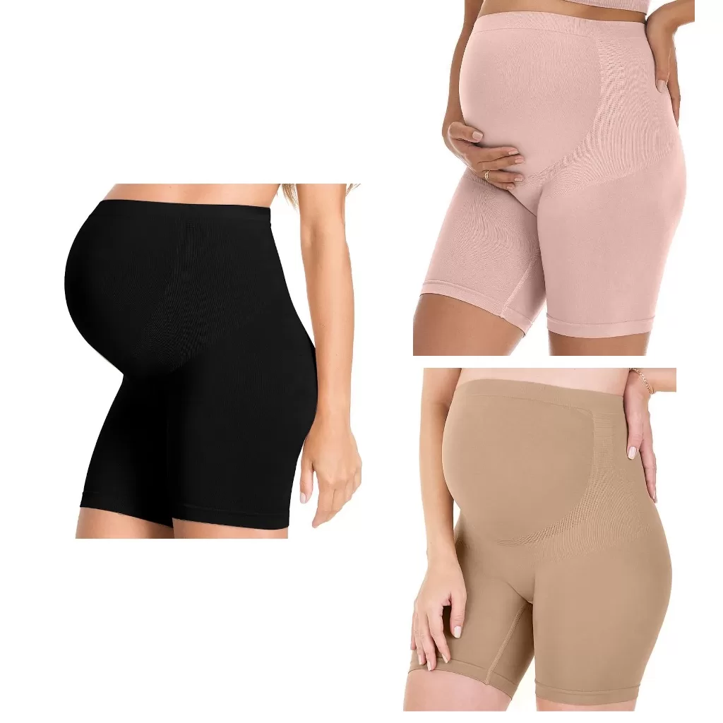 Bermuda Maternity Zee Rucci ZR0210-002 Super Promoção Gestante Grávida sem Costura Original Nota Fis