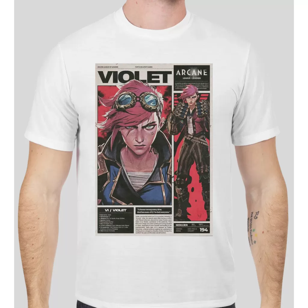 Camiseta VI(Violet) – Lol, Arcan, Lol