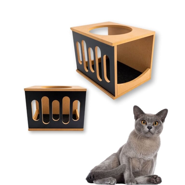 Nicho Para Gato 1pç Montado Resistente Com Carpet