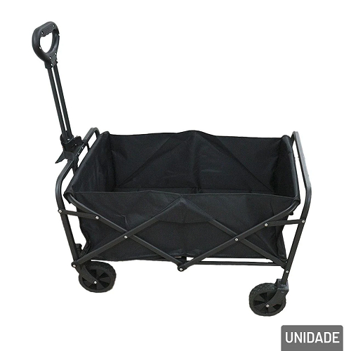Carrinho de Aço Carbono Dobrável Multiuso 75x50c