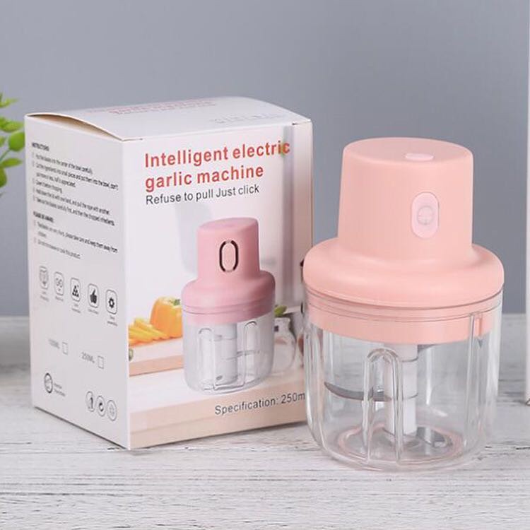 Mini Processador Elétrico Portátil 250ml 3 Lâmi