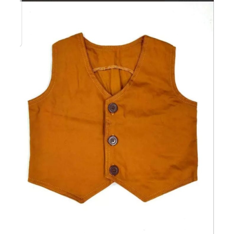 colete social infantil marrom tam 6 meses a 1 ano