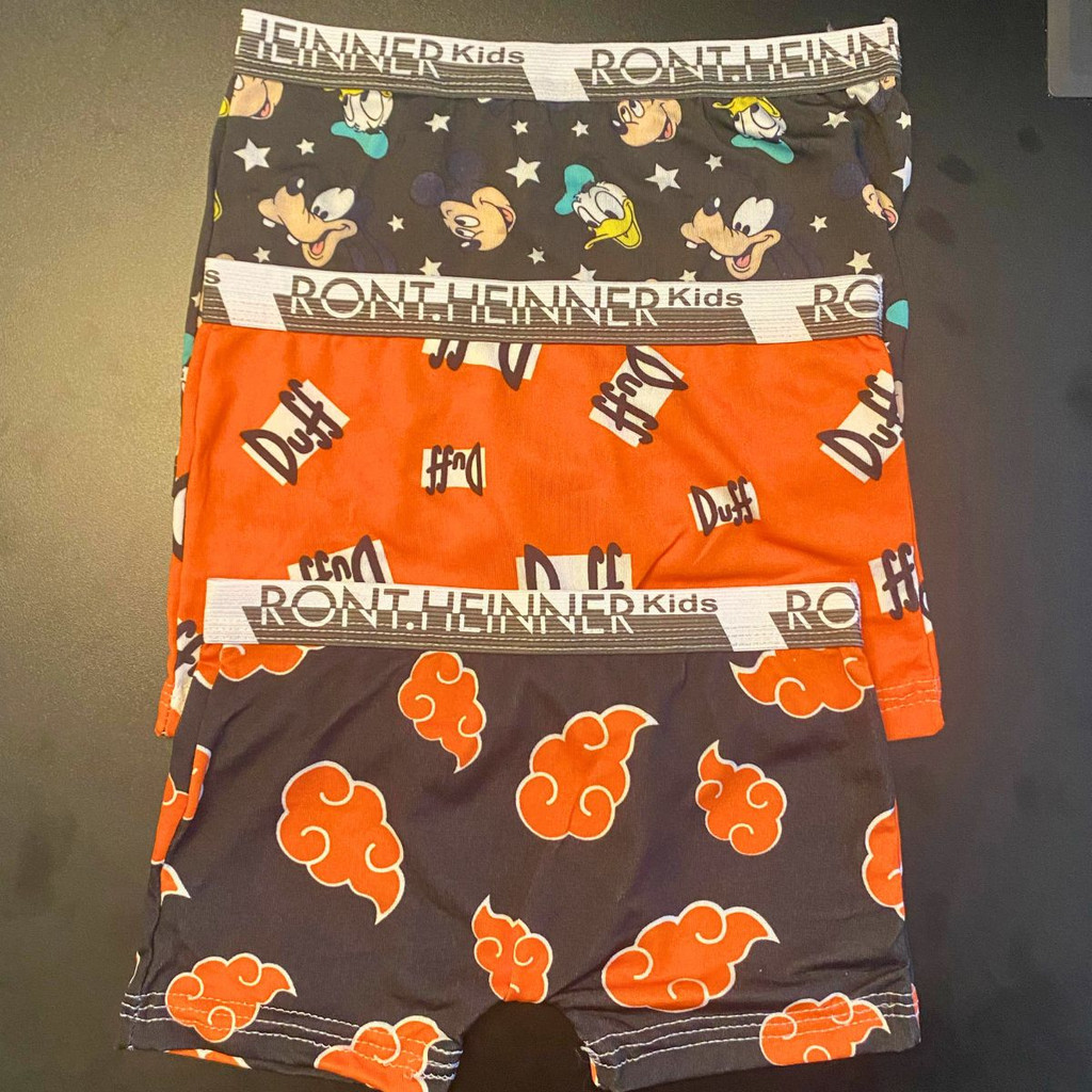 Kit 5 Cuecas Box Infantil Estampada De Heróis