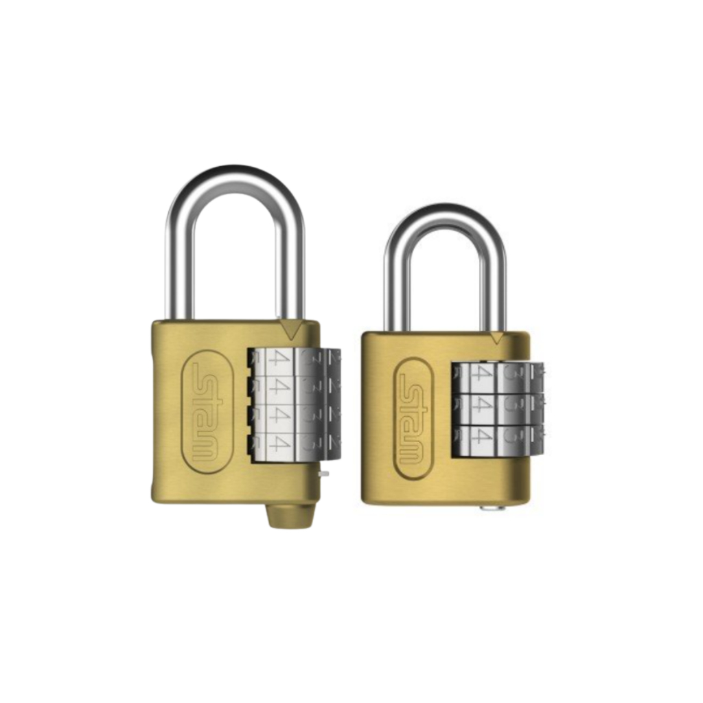 Cadeado Zamac E-Coat com Segredo 25mm e 40mm Encartelado Stam