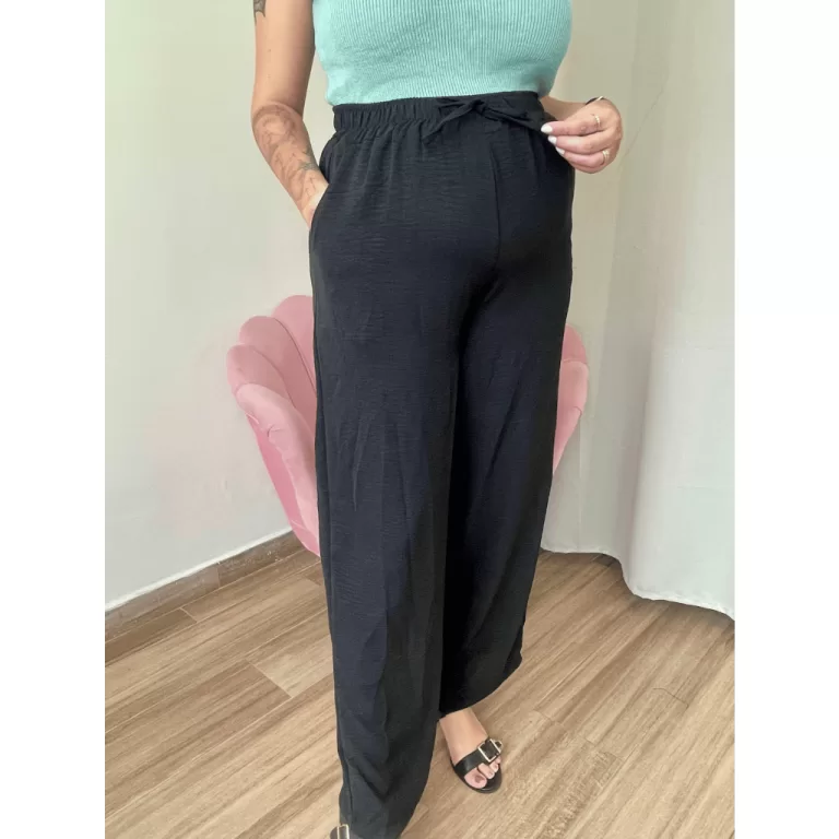 Calça Gestante Alfaiataria Pantalona Grávida cin