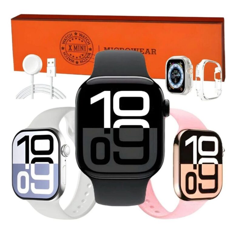 Smartwatch 2025 W10 Mini + Case Microwear Original