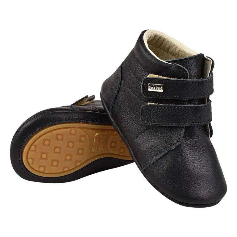Bota Botinha em Couro Legítimo Masculina Infantil