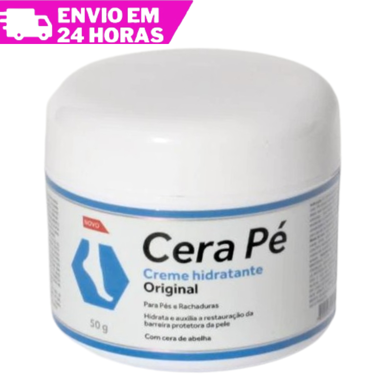 Cera Pé Creme Hidratante Restaurador Pés E Rachaduras 50g
