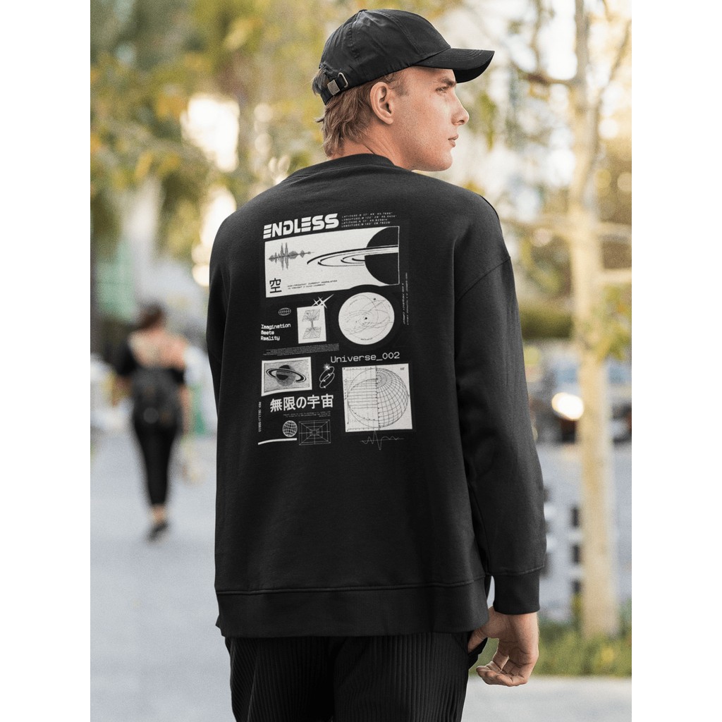Moletom Careca Blusa de Frio Suéter Gola Redonda Masculino Casual Streetwear 100% Algodão Estampado