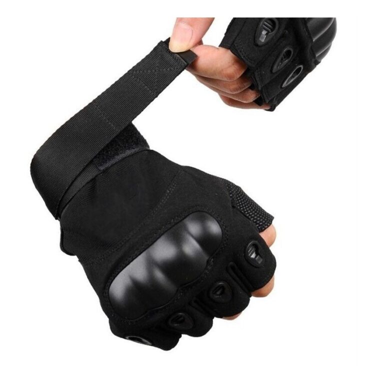 Luva Tática Airsoft Paintball Meio Proteção Vá