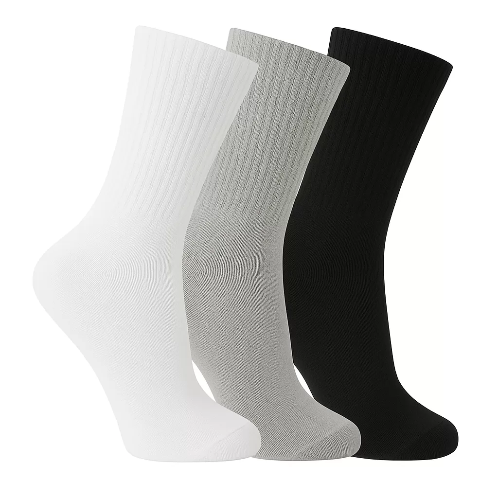 Kit 3 Pares Meia Esportiva Cano Médio Alto Corrida Academia Confortável Cores